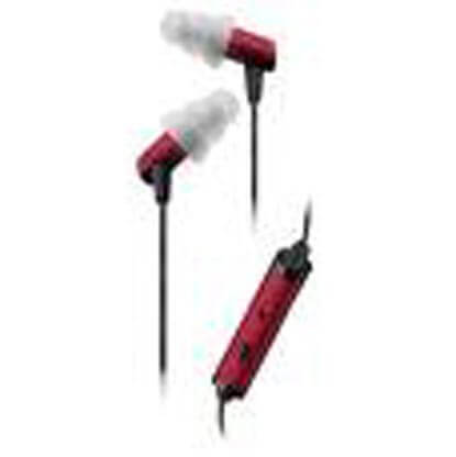 Etymotic HF2 High Fidelity Hands Free Noise-isolating headset and earphones for iPhone, Blackberry and other smartphones - Ruby