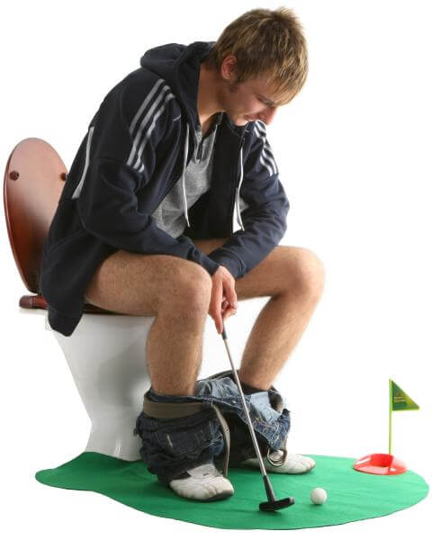 Potty Putter – Golf Spiel für die Toilette