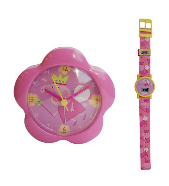 Peppa Pig LCD Watch & Alarm Gift Set