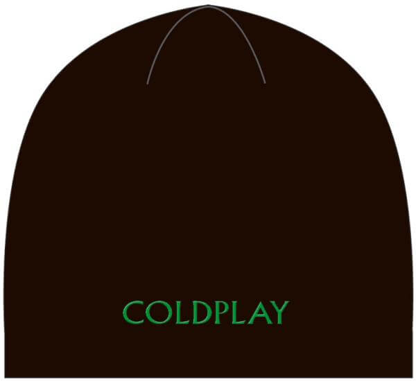 Coldplay Logo Black Beanie