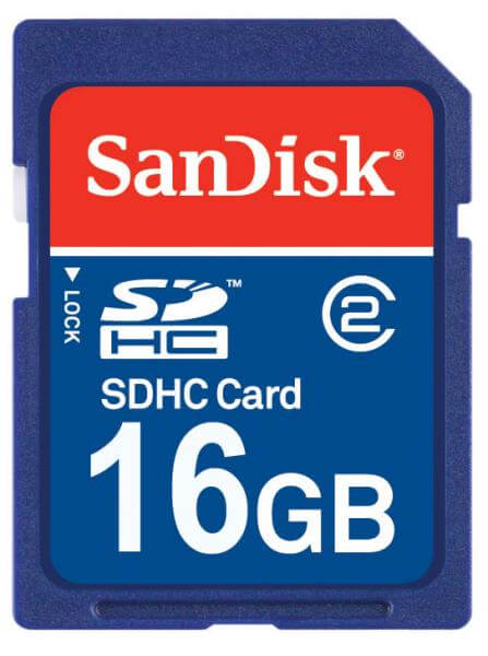 SanDisk SDHC 16GB Card