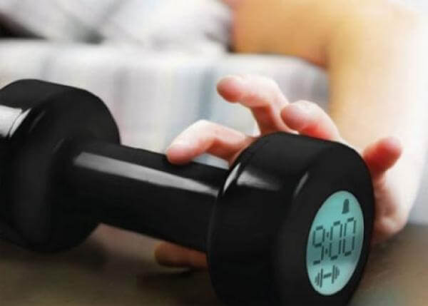 Dumbbell Alarm Clock