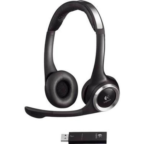Logitech ClearChat PC Wireless Headphones with Mic (981-000104)
