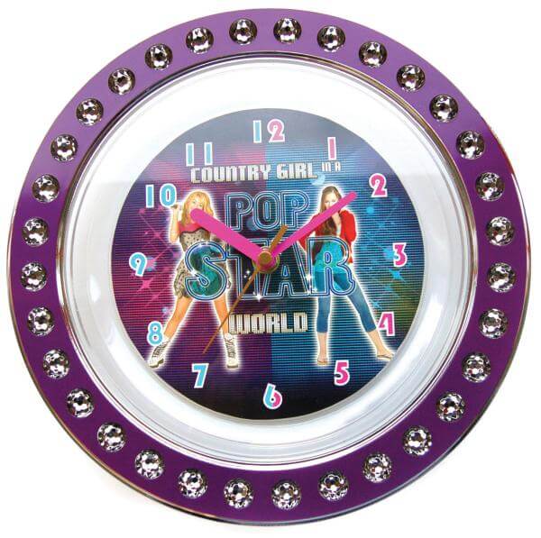 Hannah Montana Diamonte Wall Clock