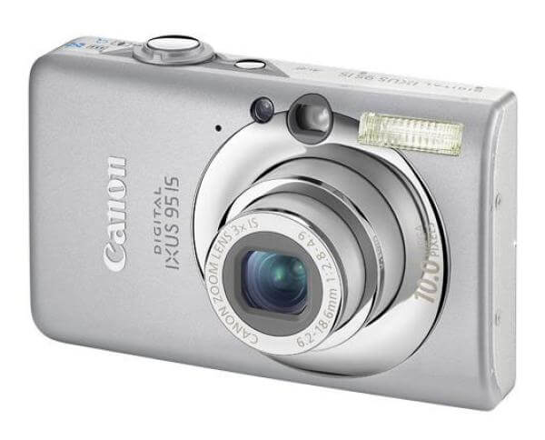 Canon IXUS 95 IS Digital camera. 10 Megapixels. 3x Optical zoom. 2.5 Inch PureColour LCD II Silver