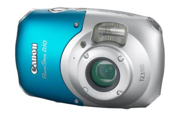 Canon PowerShot D10 Digital camera. 12.1 Megapixels, 3x Optical Zoom. Waterproof 10 metres, shockproof 4 feet