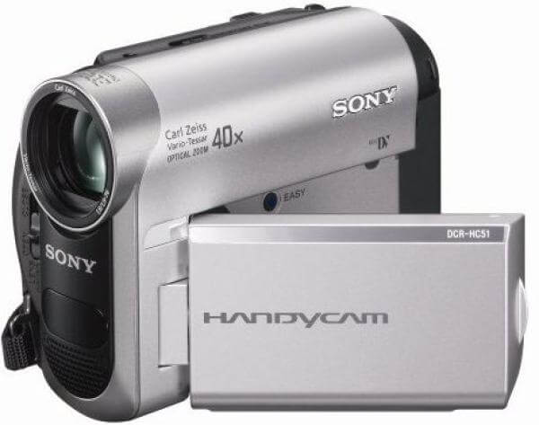 Sony DCR-HC51E Mini DV Camcorder. 800K Pixel. 40x Optical Zoom. 2.5 inch LCD Screen with Touch Panel