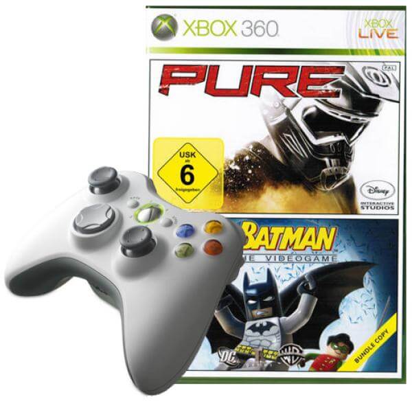 WEP: Wireless Entertainment Pack (includes White Wireless Controller, Lego Batman & Pure)