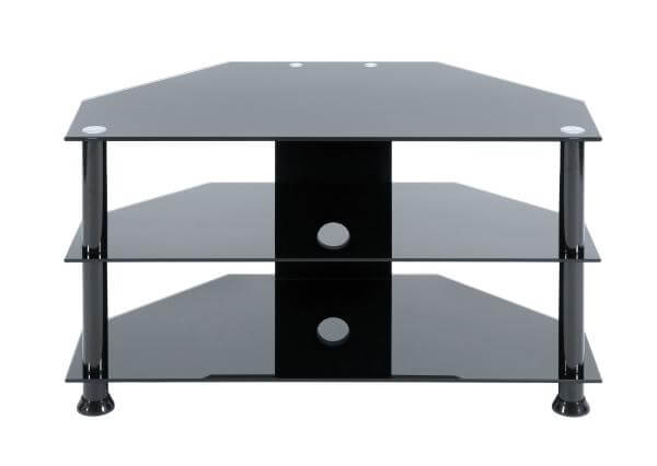 LEVV Black TV Stand for up to 32 Inch TVs