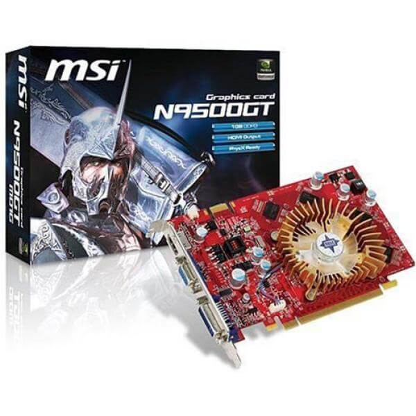 MSI NVIDIA GF 9500GT 1GB DDR2 PCI-E Graphics Card     