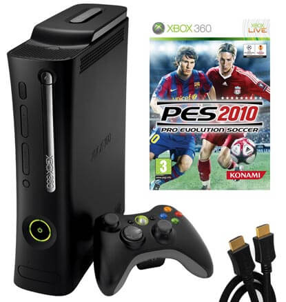 Xbox 360 Elite Console: Bundle (including Pro Evolution Soccer 2010 & HDMI Cable)