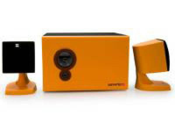 SOYNTEC Voizze 220 2.1 Speakers - Orange Wooden Subwoofer