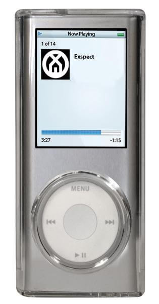 Exspect iPod Nano 4g Crystal Case - With Silicone Wheel Protector