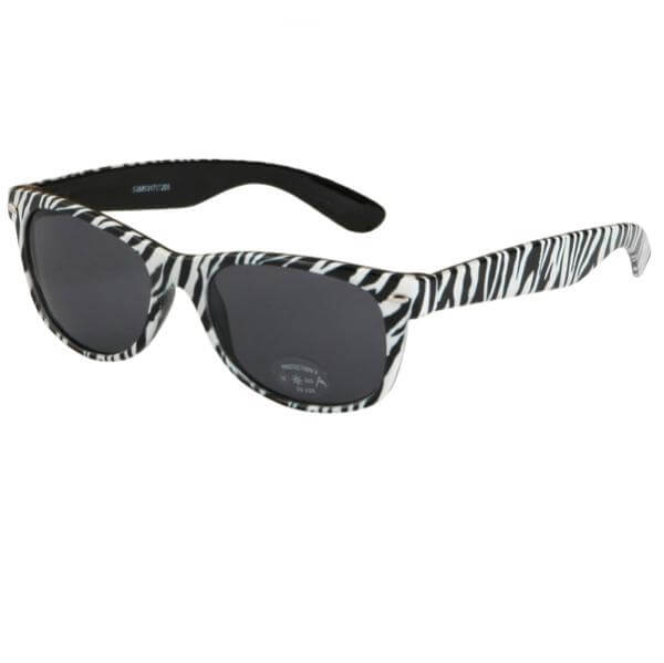Baghdad Zebra Print Wayfarer Sunglasses
