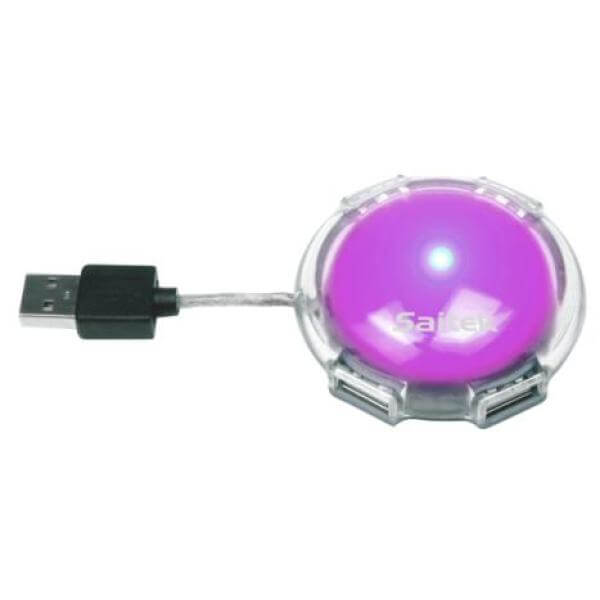 Saitek USB Mini Hub Lilac