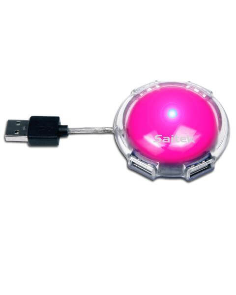 Saitek USB Mini Hub Pink