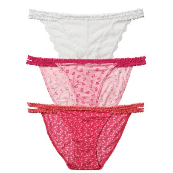 No Romeo  Love Gets Sweeter 3 Pack Tanga Brief