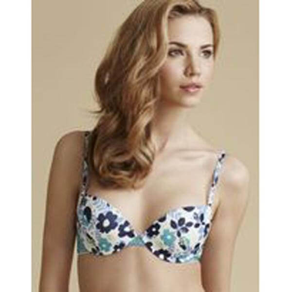 No Romeo  Free Spirit Floral T shirts Bra with Graduated Pad