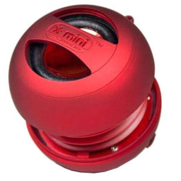 X-Mi X-Mini II Capsule Speaker for iPod and MP3 - Red
