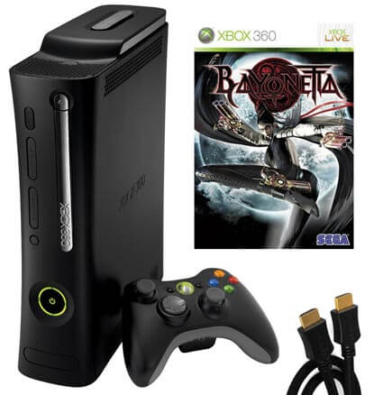 Xbox 360 Elite Console: Bundle (including Bayonetta & HDMI Cable)