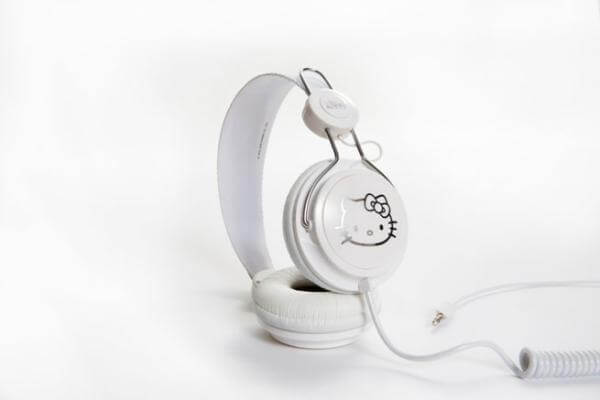 Coloud Hello Kitty Headphones - White Silver