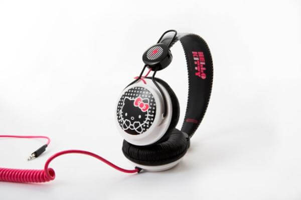 Coloud Hello Kitty Headphones - Black Comic Pop