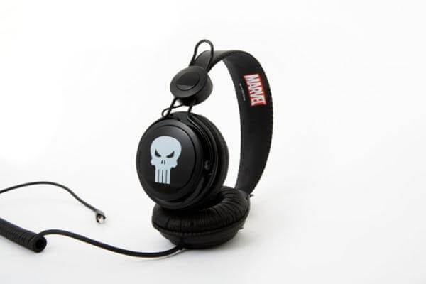 Coloud Marvel Headphones - Punisher Logo Black