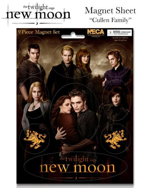 Twilight New Moon - Magnet Sheet - Cullen Family