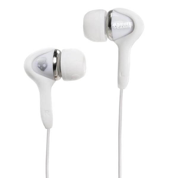 Skullcandy Smokin' Bud Headphones (White/Chrome)