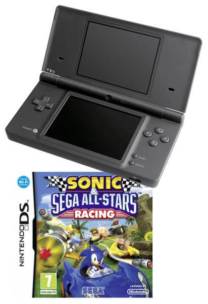Nintendo DSI Black: Bundle (Including Sonic & Sega All-Stars Racing)