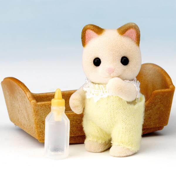Sylvanian Families: Larkin Keats, Cream Cat Baby