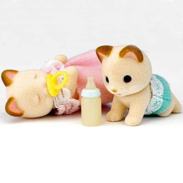 Sylvanian Families: Cream Cat Twin Babies