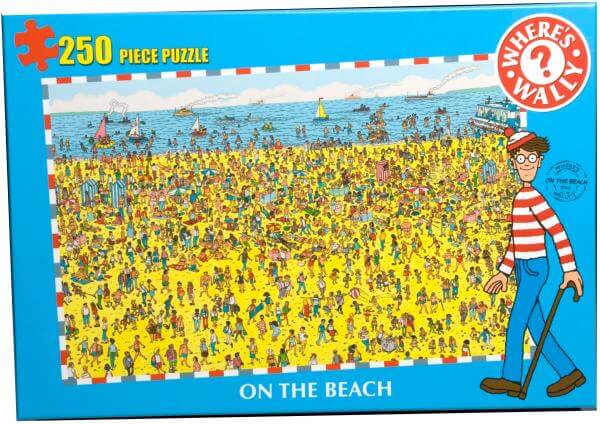 Where's Wally 250-Piece Puzzle - On The Beach