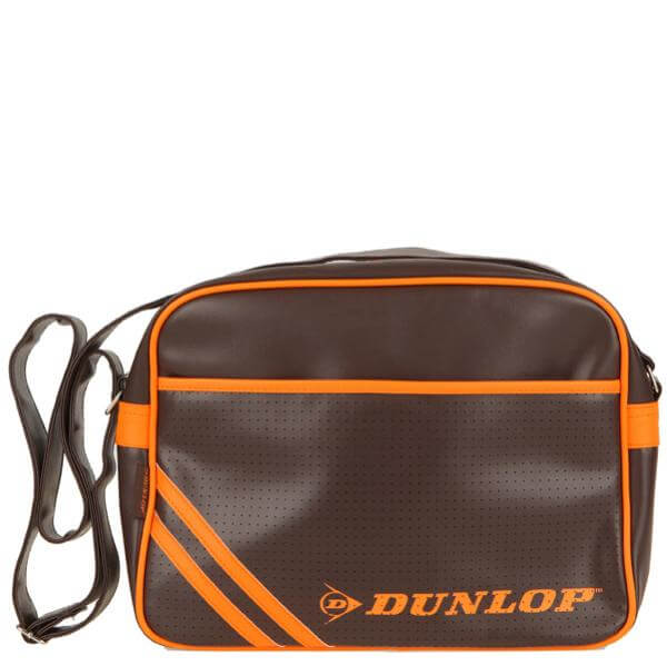 Dunlop east-west zip top flight bag - Brown-Orange