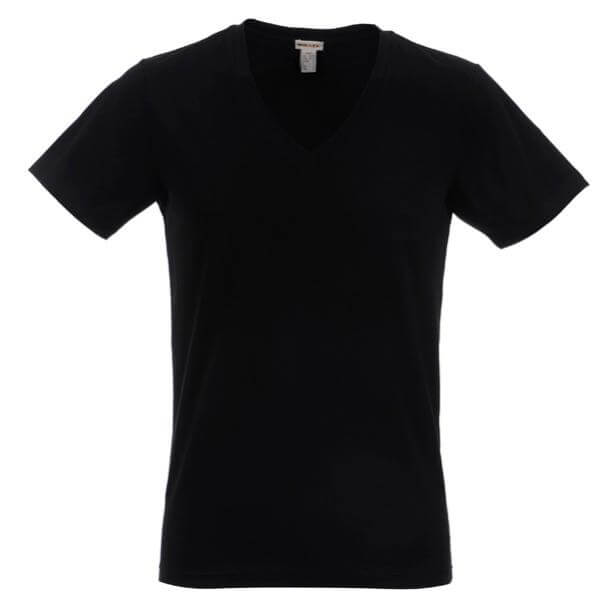 Diesel Deep V Neck T-Shirt - Black