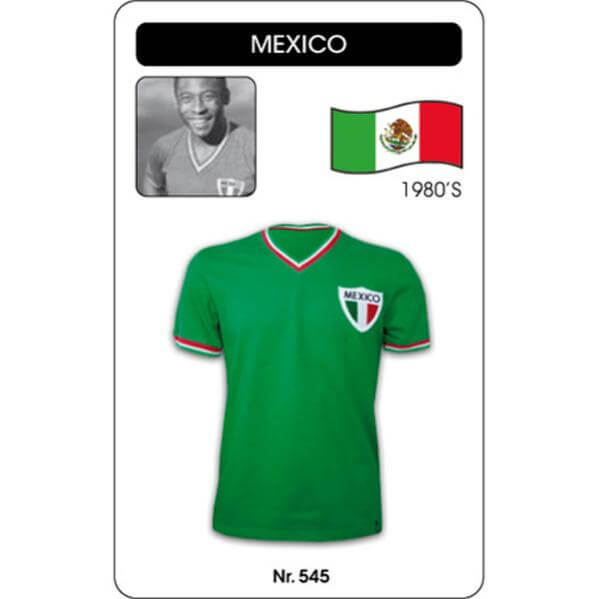 Mexico Pelé 1980's Short Sleeve Retro Football Shirt