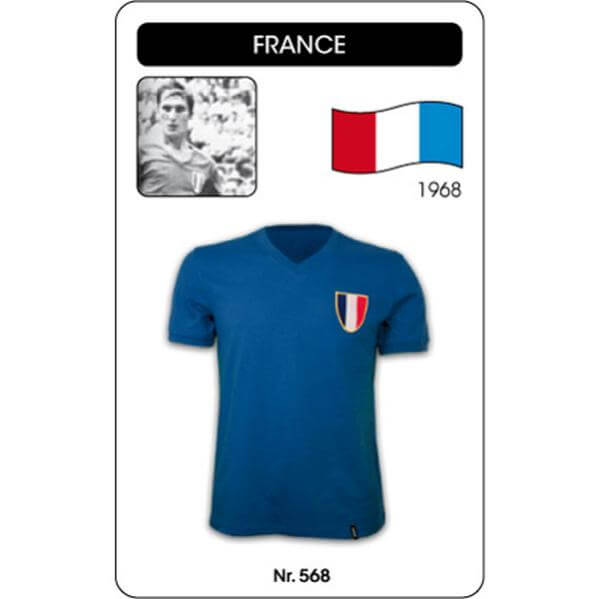 France 1968 Olympics Short Sleeve Retro Football Shirt
