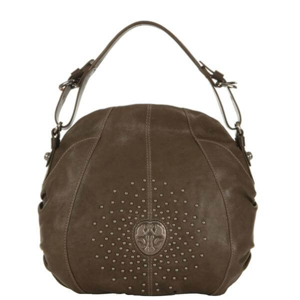 Ameko Ditu Leather stud front shoulder bag