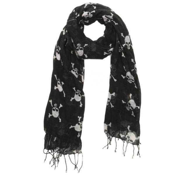 Yumi Skull Print Scarf
