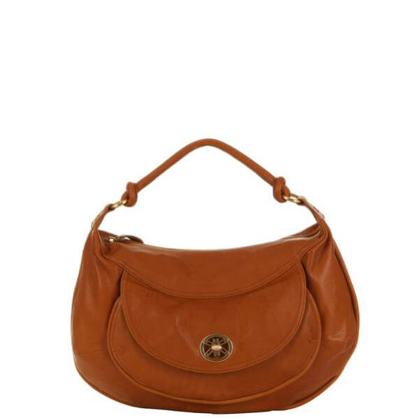 Ri2k Alpha large Leather scoop shoulder bag