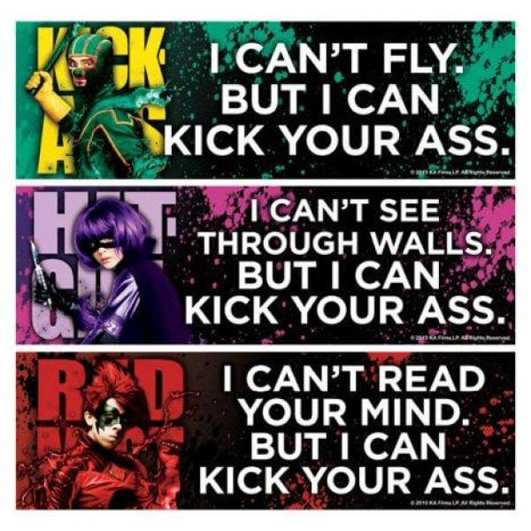 Kick Ass Bumper Sticker Sheet