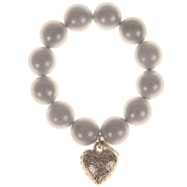 Lello miracle bead and heart bracelet