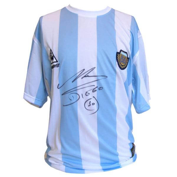 Diego Maradona Signed Argentina 1986 Football Shirt