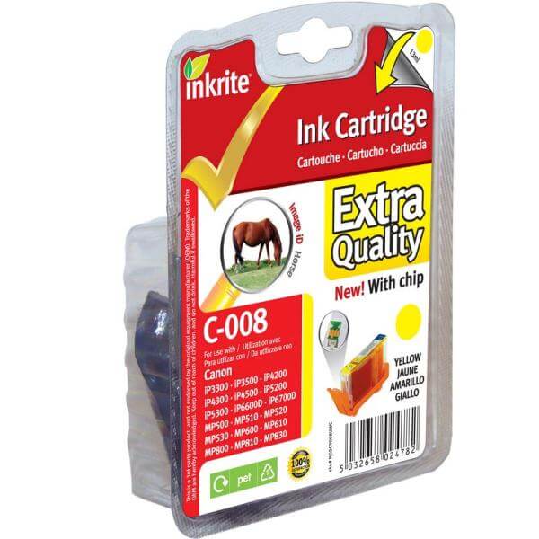 Inkrite Canon C008 Yellow (CLI-8Y)