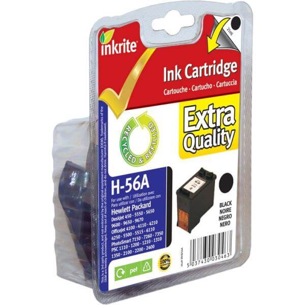 HP 56 Black Ink Cartridge - Recycled