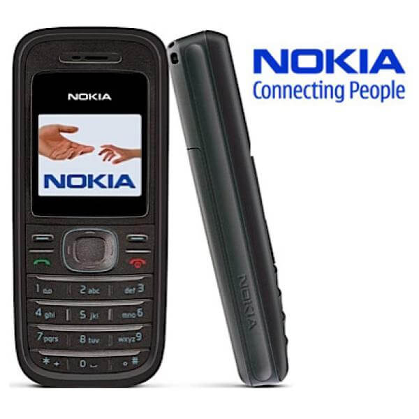 Nokia 1208 Sim Free Unlocked Mobile Phone - Black