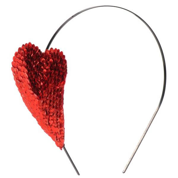 Rock n' Rose Sequin heart headband 