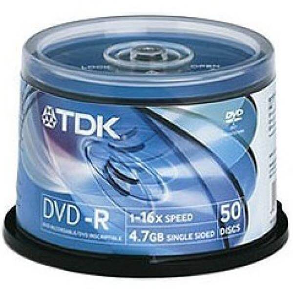 TDK DVD-R 16x (50pk) 47CBED50