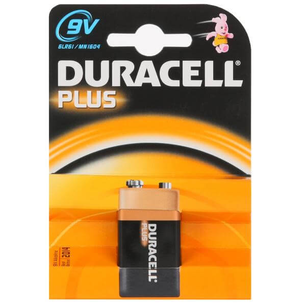 Duracell 9V Plus Battery - Single pack
