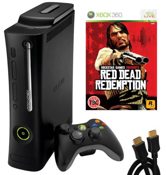 Xbox 360 Elite Console: Bundle (including Red Dead Redemption & HDMI Cable)
